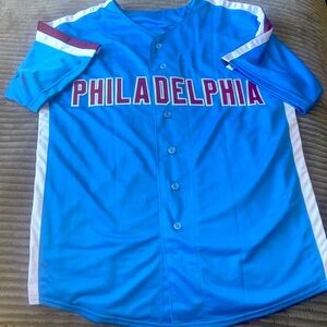 ☄️Philadelphia Phillies Pete Rose “alternate” 1970-80s fits XL/2XL 🆕 💯